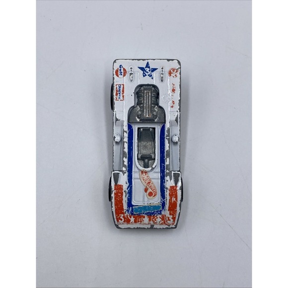 Vintage Hot Wheels 1973 Redline White Steam Roller Made in Hong Kong - Picture 5 of 9